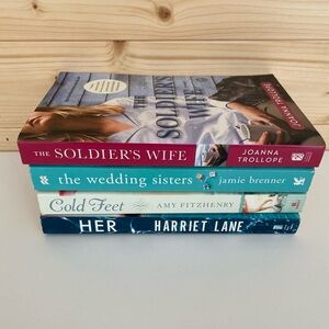 Set of 4 Assorted SoftBack Books by Popular Authors - Great for Any Book Lover